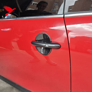 Pour BMW <span class=keywords><strong>Mini</strong></span> <span class=keywords><strong>Cooper</strong></span> F65 <span class=keywords><strong>5</strong></span> <span class=keywords><strong>portes</strong></span> 2025 poignée de porte latérale bol couverture garniture en Fiber de carbone Style ABS voiture accessoires extérieurs 8 pièces - Product Image 4