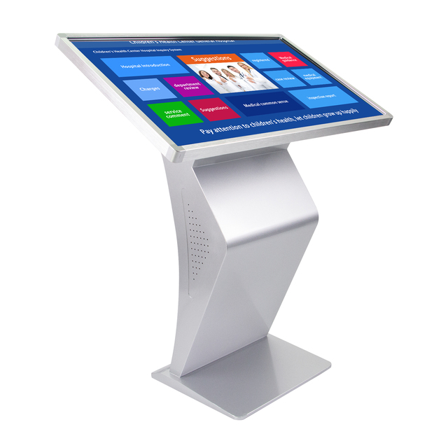 43 Inch Free Standing LCD Events 10-Point Capacitive Touch Screen Full HD Interactive Kiosk PC Multi-OS Animation Graphics