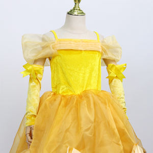 Disfraz de Princesa de <span class=keywords><strong>la</strong></span> <span class=keywords><strong>Bella</strong></span> <span class=keywords><strong>y</strong></span> <span class=keywords><strong>la</strong></span> <span class=keywords><strong>Bestia</strong></span> para Niñas, Vestido de Fiesta Infantil, Disfraz de Navidad, Vestido de Princesa para Bebés - Product Image 5