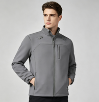 Veste Softshell Épaisse Imperméable Coupe-Vent pour Homme avec Col Montant, Poches Zippées et Panneaux Plaqués – Idéale pour la Randonnée, le Travail et les Loisirs en Hiver