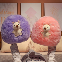 Peluche hérisson ronde super douce et moelleuse, personnalisée, mignonne, pour enfants, anti-stress, unisexe, jouet de sommeil