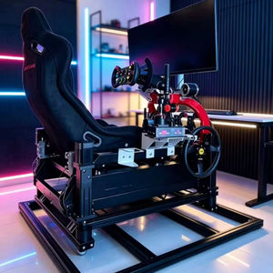 Système de simulation de course professionnel avec volant et plateforme de mouvement, console de simulation de course pour salle de jeux - Product Image 2