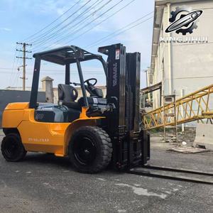 Chariot élévateur TOYOTA 7FD50 5 tonnes d'occasion, importé du Japon, moteur 1DZ-2, machine d'occasion, moteur à essence, avec déplacement latéral. - Product Image 2