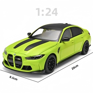 Coche de Juguete de Metal a Escala <span class=keywords><strong>1</strong></span>:<span class=keywords><strong>24</strong></span>, BMW M3 Cs Lci Oficialmente Autorizado, con Sonido y Luces, Puertas Abatibles, Modelo de Coche de Colección, Regalo, BWM - Product Image 1