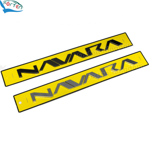 Phụ kiện ô tô chính hãng 3D mạ crôm ABS, tem dán capo xe, decal trang trí lưới tản nhiệt, logo biểu tượng cho Navara Pro-4X 2WD 4WD 2021-<span class=keywords><strong>2025</strong></span> - Product Image 1