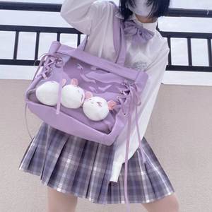 Sac à bandoulière transparent Ita Bag avec fenêtre transparente, motif lapin mignon, pour cosplay et conventions, nouveauté 2026 - Product Image 3