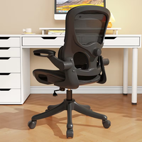 Chaise de bureau ergonomique pivotante confortable et moderne bon marché, chaise de direction en nylon blanc inclinable, chaise de bureau en maille rose