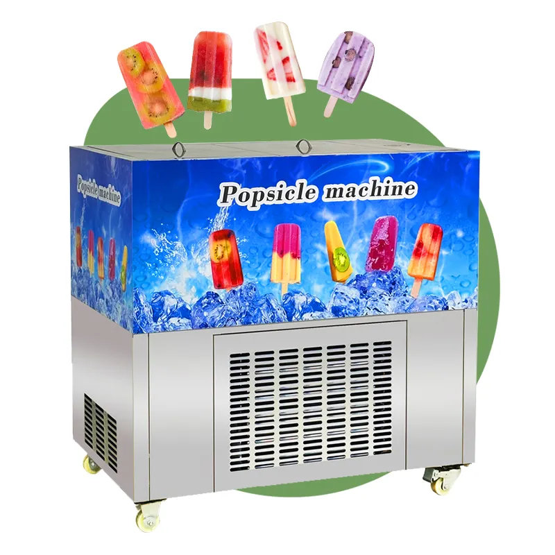 Barre de crème glacée surgelée Pop One Mold Thai Mini Congélateur Guangzhou Maker Vend Popsicle Machine Ligne de production