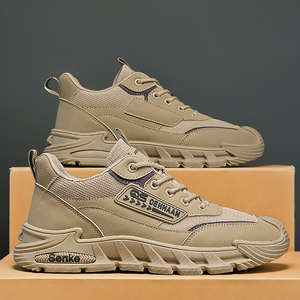 Zapatos Casuales de Malla Transpirable para Hombre, con Cordones, Estilo Retro, Antideslizantes, para Caminar en Todas las Estaciones - Product Image 5