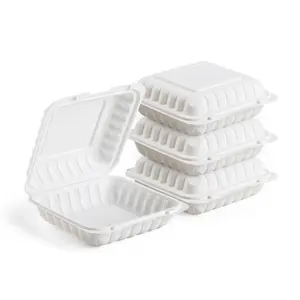 Wiederverwendbare luftdichte Kunststoff-PP-Schnelllunch zum Mitnehmen 3 Fach heiß gefrieren Restaurants Verpackung Lebensmittelbehälter Mahlzeit vorbereiten