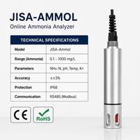 Analyseur d'azote ammoniacal en ligne JISA-Ammol, capteur, RS485 Modbus, IP68, mesure l'azote ammoniacal, le pH et la température