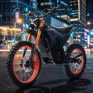 Moto électrique tout-terrain pour adulte, puissance de pointe 7000W, capacité de montée 65 degrés, fourche inversée <span class=keywords><strong>à</strong></span> rayons orange, motos électriques - Product Image 1