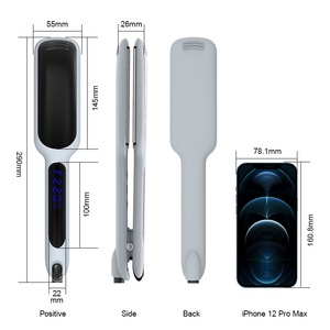 Lisseur de <span class=keywords><strong>cheveux</strong></span> infrarouge de 2 pouces de large avec écran LCD, chauffage rapide PTC, fer à <span class=keywords><strong>lisser</strong></span> <span class=keywords><strong>pour</strong></span> tous types de <span class=keywords><strong>cheveux</strong></span> - Product Image 4