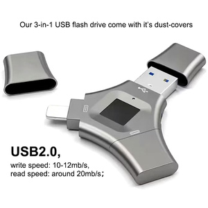 Clé USB OTG Type-C sécurisée avec cryptage par empreinte digitale, 3 en 1, haute vitesse, 128 Go, 256 Go, 512 Go, clé USB 3.0 - Product Image 3