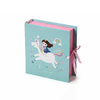Maßgefertigte Buchförmige Mehrzweck-Geschenkbox mit Schleifenverschluss für Kinderspielzeug, Schreibwaren und Kleinteile-Verpackung