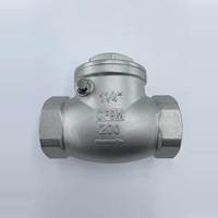 Vanne de retenue verticale filetée en acier inoxydable 304, tailles de port DN8-DN100, norme ASTM pour l'eau, l'huile et le gaz