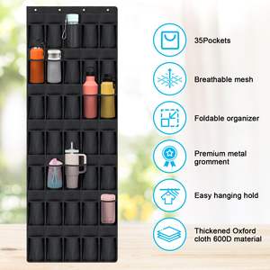 Organizador Colgante para Botellas de Agua, para Bolsillos de Vasos Stanley, Almacenamiento de Botellas de Agua Sobre la Puerta para Vasos Stanley Yeti de 40 oz, para Cocina - Product Image 4