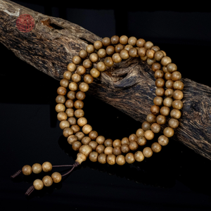 Rosario de Agarwood Elite, 108 Cuentas, Pulsera de 6mm, Tipo 2, Madera de Oud Genuina, Aroma Relajante, Joyería para Mindfulness - Product Image 1