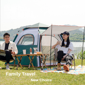 Carpa Portátil de Lujo Extra Grande para Picnic en la Azotea, Carpa Impermeable Automática para 3-4 Personas, Carpa Familiar para Acampar al Aire Libre - Product Image 5