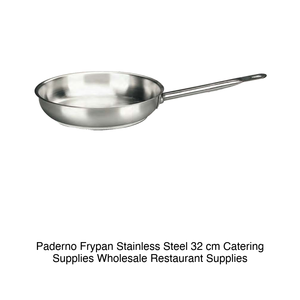 Paderno Stainless Steel Frying <b>Pan</b> Ø 32 cm - Product Image 2
