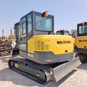 Nouvelle pelle MAXPOWER ME60 de bonne qualité Mini machine de terrassement de 6 tonnes avec moteur de pompe à engrenages Yanmar - Product Image 4