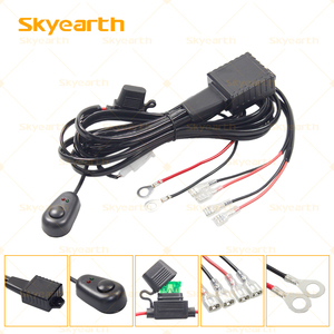 Kit d'interrupteur de faisceau de câbles pour voiture camion 3-50V Barre lumineuse de travail à LED Câble de bande lumineuse de conduite avec module stroboscopique pour SUV <span class=keywords><strong>ATV</strong></span> UTV - Product Image 5