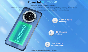 Unihertz – Smartphone, Tick <span class=keywords><strong>Tock</strong></span> <span class=keywords><strong>E</strong></span> Octa Core, Android, 6000mAh, écran de 6.5 pouces, 4 go, 64 go, 48mp, déverrouillage, chargement rapide - Product Image 5