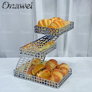 Exhibidor de Alimentos de Acero Inoxidable de Varias Capas para <span class=keywords><strong>Buffet</strong></span>, Decoración de Bodas, Soporte para Pasteles y Almacenamiento de Pan para Hoteles Onawei Sweet <span class=keywords><strong>Buffet</strong></span> - Product Image 3