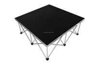 Plateforme de scène pliable en alliage d'aluminium ACS-Portable pour événements de mariage - Durable, résistante aux flammes, haute capacité 750 kg/m