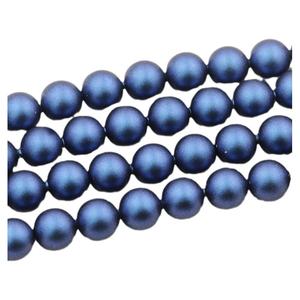 Perle Imitazione Blu Scuro Rotonde con Foro 5810/5818 per Creazione di Gioielli, Vendita Calda - Product Image 5