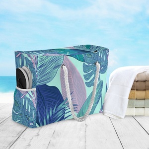 Bolsa de Compras Personalizada al por Mayor, Estilo Hawaiano, Reutilizable, Grande, para la Playa, con Asas - Product Image 5