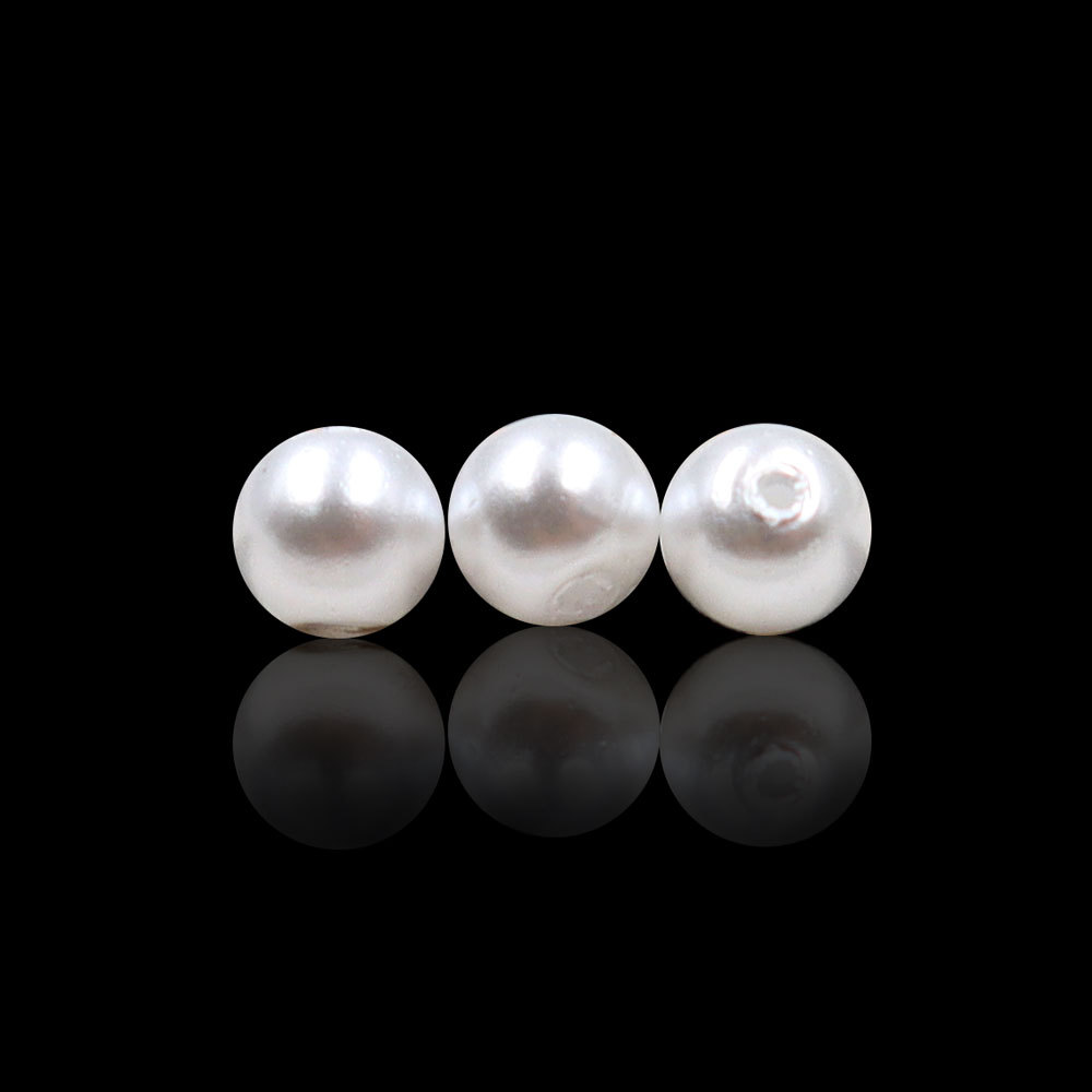 RUBYCA 200Pcs Czech Tiny Satin Luster Glass Pearl Round Bead DIY...