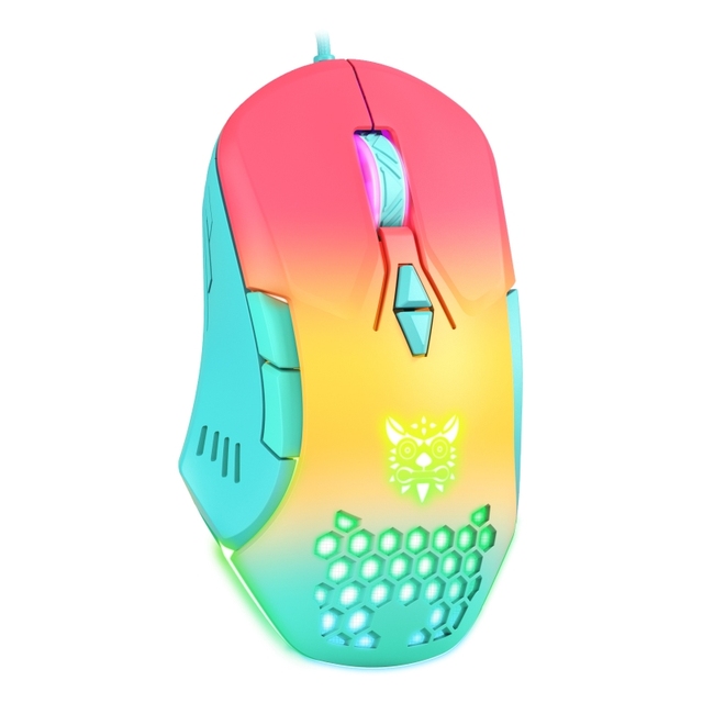 ONIKUMA CW902 Pink RGB Light USB Wired Mouse Gaming Computer High DPI Macro PC Game Mouse