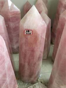 Naturale di Cristallo di Guarigione della Pietra Semi Preziosa Grande Quarzo Rosa Punti Bacchette Torre Per La Decorazione Domestica - Product Image 3