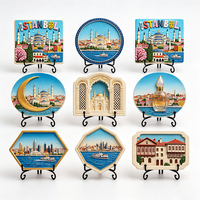 Maßgefertigte 3D-Harz-Plakette Desktop-Ornament Istanbul Stadt Türkei Reise-Souvenir Tischdekoration ODM OEM