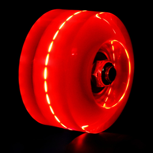 Ruedas de Repuesto <span class=keywords><strong>para</strong></span> <span class=keywords><strong>Patines</strong></span> de Cuatro Ruedas, Doble Fila, con Luces LED Activadas por Movimiento, Alta Resistencia a la Abrasión, PU - Product Image 6