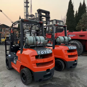 <b>Used</b> Japanese ORIGINAL diesel LPG Gasoline T-O-Y-O-T-A TCM Heli 3-Ton Forklift 1220mm Fork Length 125mm Fork Width Triple Master - Product Image 1