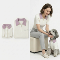 Fabrik OEM/ODM Luxuriöser Baumwoll-Hundepullover mit Polokragen, Kratzfest, Bequem, Gestrickt für Kleine Hunde, Frühling/Halloween