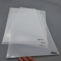 Feuilles de pochoirs en film étirable PET vierge de 0,35 mm, en Mylar, solubles dans l'eau, rigides, translucides et très brillantes