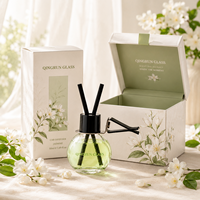 Nouvelle Bouteille de Parfum de Voiture Vide Réutilisable à Clipser 14ml, Diffuseur de Luxe en Verre pour Voiture avec Boîte Personnalisée