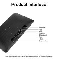 Moniteur industriel tout-en-un Android 13 OS 2G 16G Quad Core IPS écran tactile WiFi Ethernet GPS 13,3/14/15,6 pouces 250 Nits 178