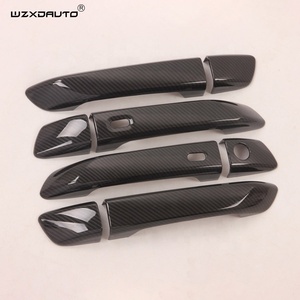 Accessoires extérieurs en fibre de carbone WZXD RHD, couvre-poignées de porte, autocollants de voiture 2020 pour DMAX - Product Image 4