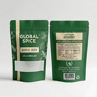 Kemasan Plastik Doypack Ziplock Food Grade dengan Logo Custom, Reselable, dan Jendela Transparan untuk Bumbu dan Herbal