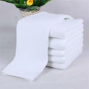 100% viscose plain solid color white waffle disposable medical towel