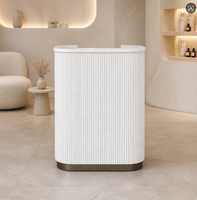 Meubles de salon, mobilier moderne pour salon de coiffure, magasin de vêtements, salon de beauté, mini-bureau d'accueil en bois blanc - Acheter le produit sur Alibaba.com
