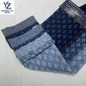 Neues Design Gehäkelter Denimstoff Jacquard-Denimstoff Hersteller aus Foshan - Product Image 1