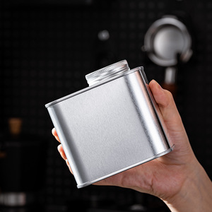 Lata de hojalata hermética para granos de café de 150g, contenedor metálico de almacenamiento con válvula de ventilación para uso familiar en cafeterías. - Product Image 3
