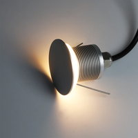 Lumière murale encastrée LED en aluminium étanche IP67 1W 12-24V, lumière lunaire, éclairage extérieur pour couloir, jardin, escalier, maison
