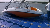 HDPE U-Float U-Tipi Modüler Duba Jet Ski Yüzer İskele Deniz Tekne İskelesi 3 Rulolu