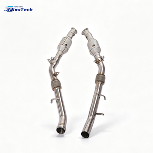 Tubo de Escape de Alto Flujo para Mercedes Benz GLE400 W166 M276 3.0L V6 Biturbo, Acero Inoxidable 304, Ajuste Directo con Protector Térmico - Product Image 2